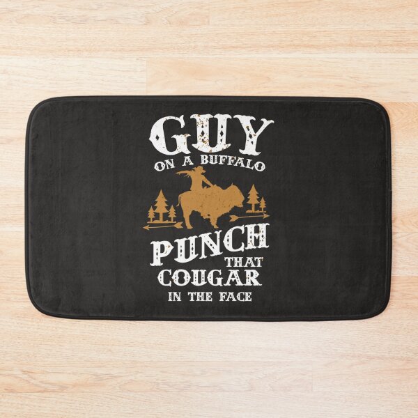 Item preview, Guy On A Buffalo Punch That Cougar In The Face Essential designed and sold by harutamsma.