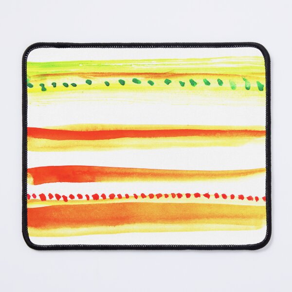 Item preview, Red orange white watercolor striped | watercolor horizontal stripes designed and sold by lausn.