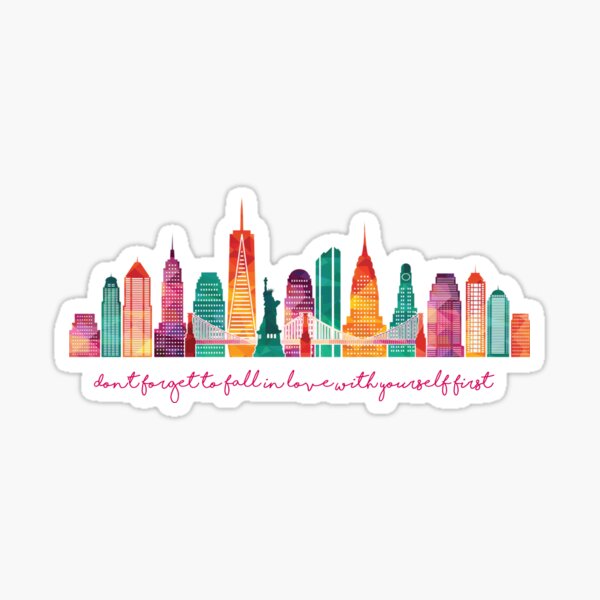 Carrie Bradshaw quote Sticker
