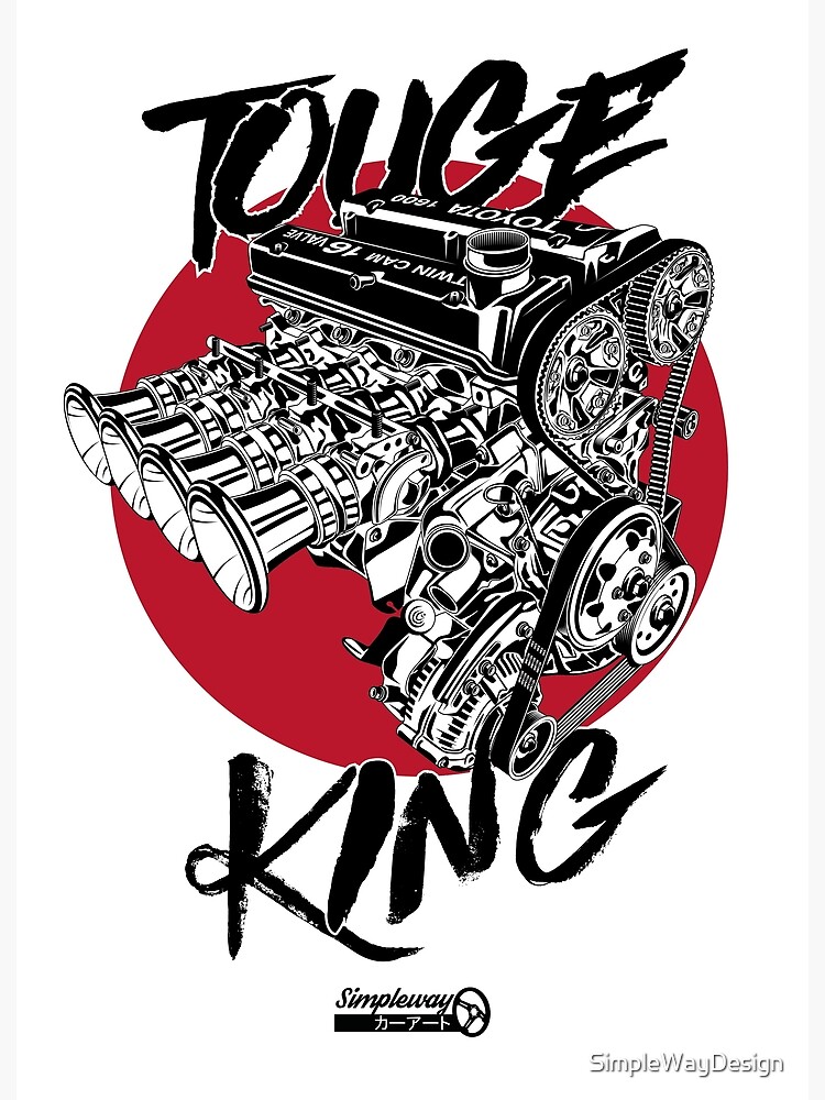 "4AGE japan car engine Toyota AE86" Poster for Sale by SimpleWayDesign