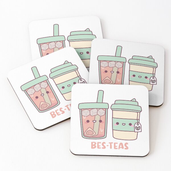 Item preview, Cute Takeaway Ice and Hot Teas Bes Teas Besties designed and sold by rustydoodle.