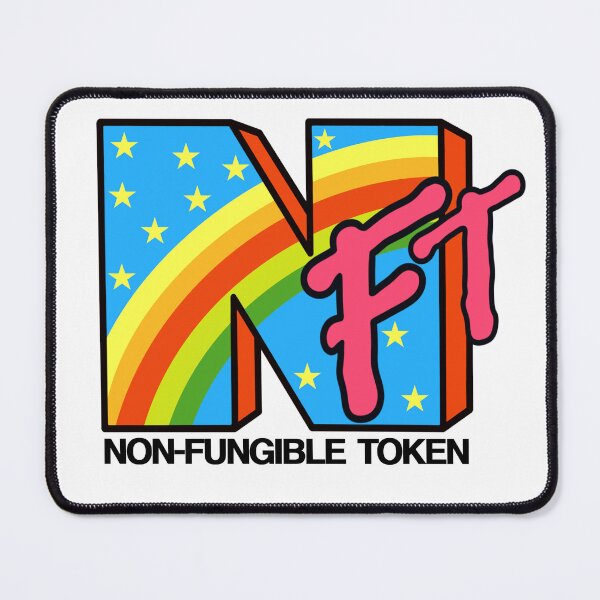 Item preview, NFT shirt, NFT stickers, web 3, mtv inspired, 90s babes, crypto, metaverse designed and sold by MJ Koldewyn.