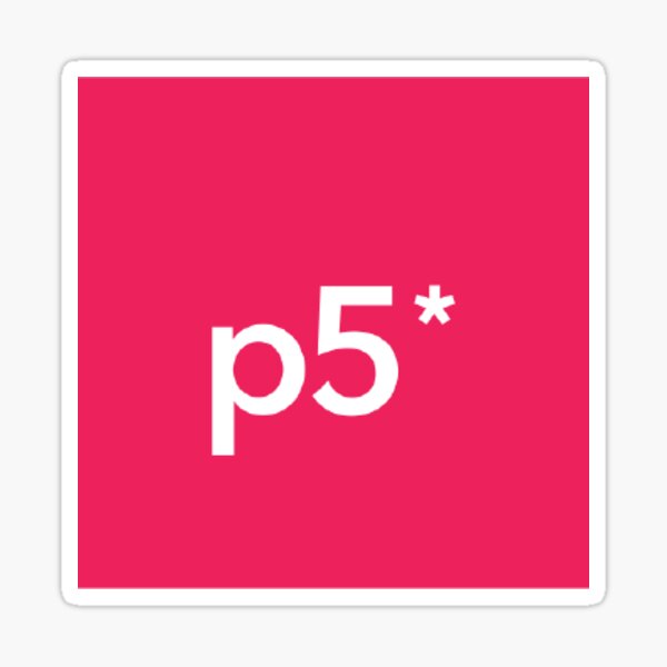 P5js Stickers Sticker