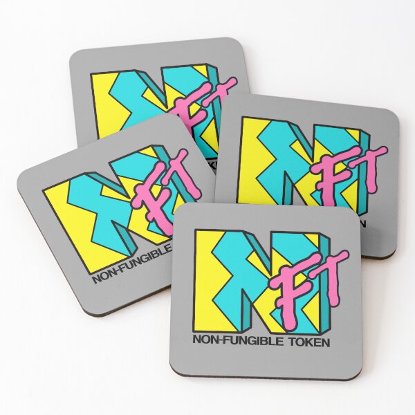 Item preview, NFT shirt, NFT stickers, web 3, mtv inspired, 90s babes, crypto, metaverse designed and sold by MJ Koldewyn.