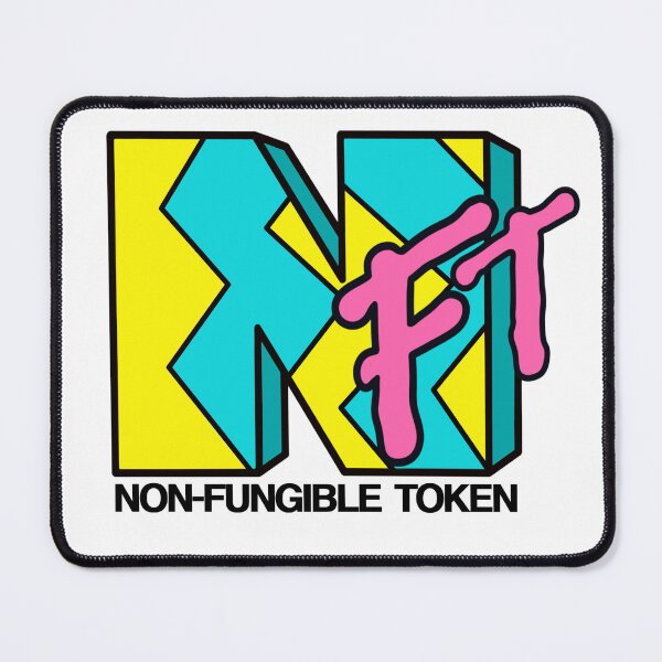 Item preview, NFT shirt, NFT stickers, web 3, mtv inspired, 90s babes, crypto, metaverse designed and sold by MJ Koldewyn.