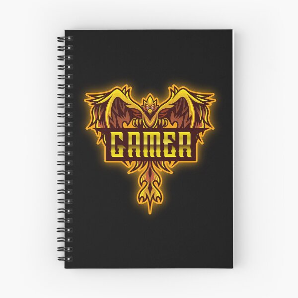 Item preview, Gamer with Flaming Phoenix Bird designed and sold by PRIVARSHU.
