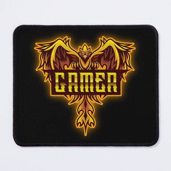 Item preview, Gamer with Flaming Phoenix Bird designed and sold by PRIVARSHU.