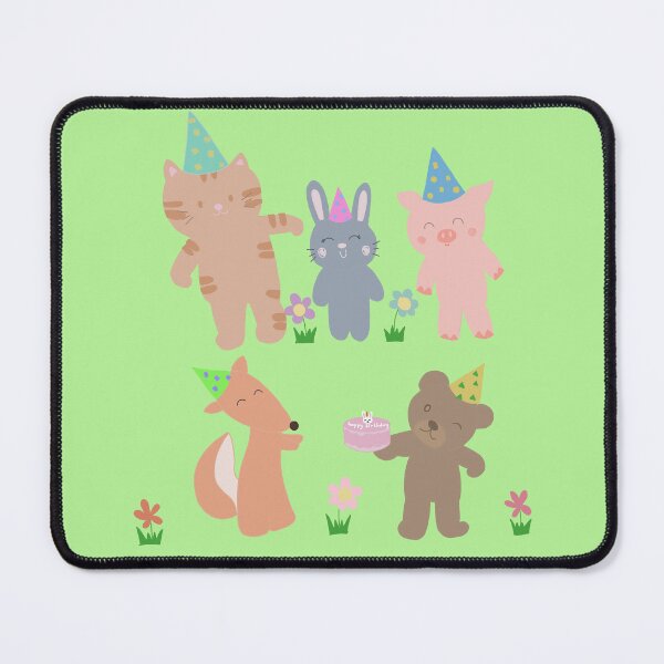 Item preview, Bunny birthday party cartoon designed and sold by de-creartique.