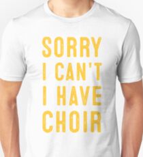 Camiseta ajustada lo siento, no puedo tener coro