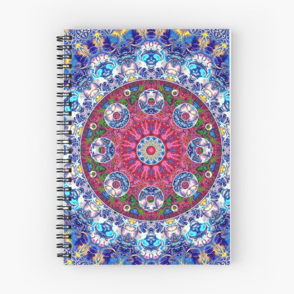 Item preview, Handpan Fractal Mandala - Blue Cyan Pink designed and sold by EDDArt.