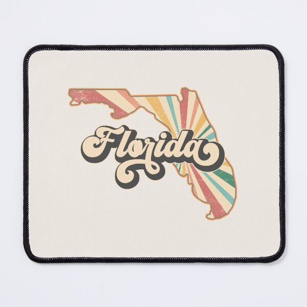 Item preview, Florida Fan Retro State, Vintage Groovy Florida Map, Distressed America Gift designed and sold by Cátia Lima.