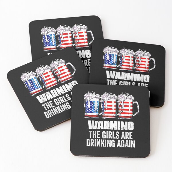 Item preview, Warning The Girls Are Drinking Again 4th of July T-Shirt designed and sold by Acton-Maran.