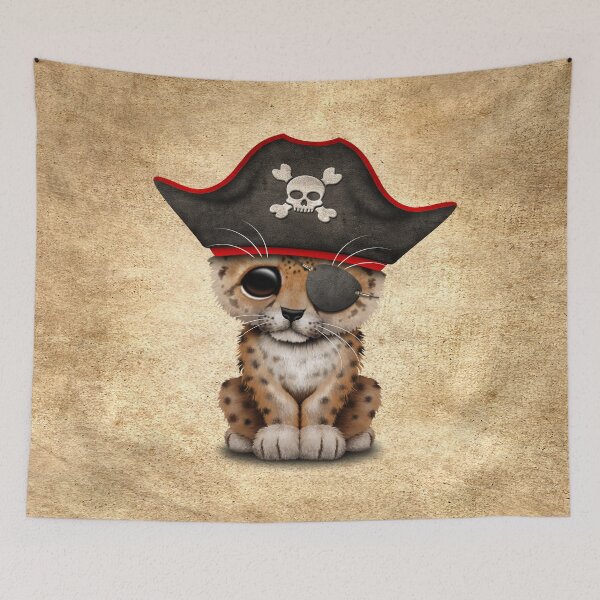 Item preview, Cute Baby Leopard Cub Pirate  designed and sold by JeffBartels.