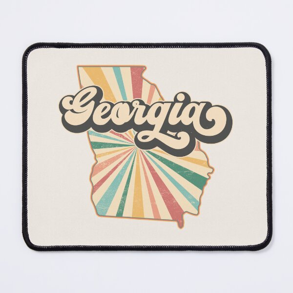 Item preview, Georgia Fan Retro State, Vintage Groovy Georgia Map, Distressed America Gift designed and sold by Cátia Lima.