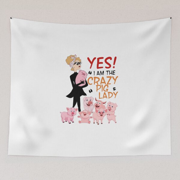 Item preview, pig- yes i am the carzy , Pigs Lover designed and sold by HolliuxGift.