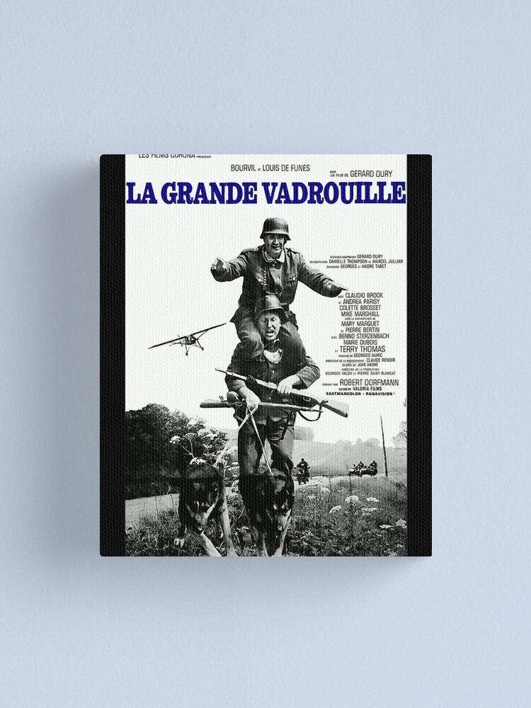Mens Funny La Grande Vadrouille 1966 Louis De Funes Comedy Movie Cool  Graphic Gift Canvas Print for Sale by Keithmarian
