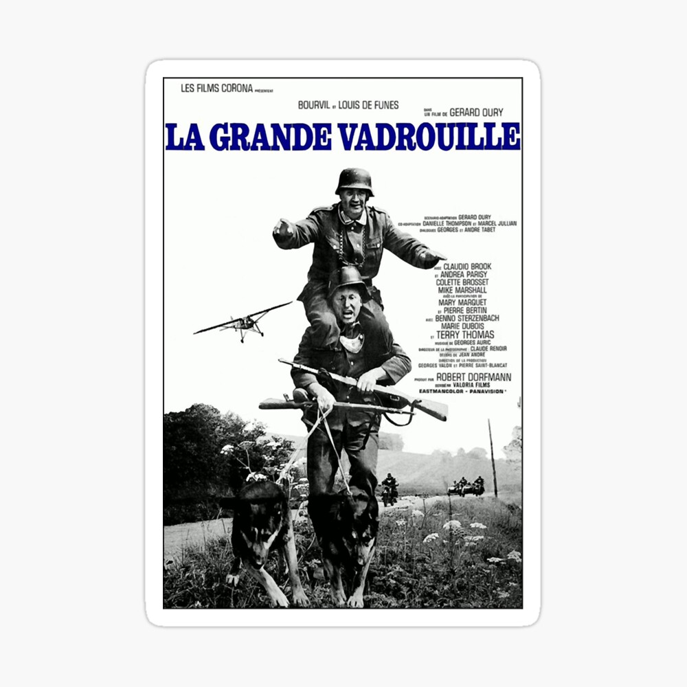 Mens Funny La Grande Vadrouille 1966 Louis De Funes Comedy Movie Cool  Graphic Gift Magnet for Sale by Keithmarian