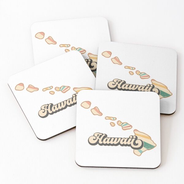 Item preview, Hawaii Fan Retro State, Vintage Groovy Hawaii Map, Distressed America Gift designed and sold by Cátia Lima.