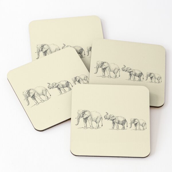 Item preview, Three Elephants - Sketch designed and sold by Lit_Creation ⭐️⭐️⭐️⭐️⭐️.