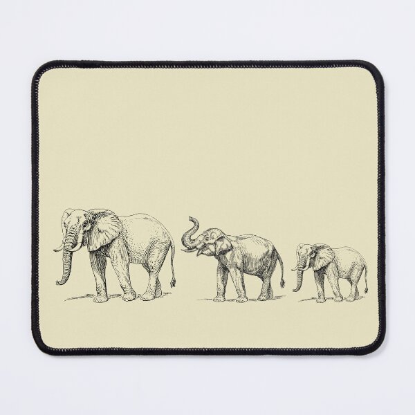 Item preview, Three Elephants - Sketch designed and sold by Lit_Creation ⭐️⭐️⭐️⭐️⭐️.