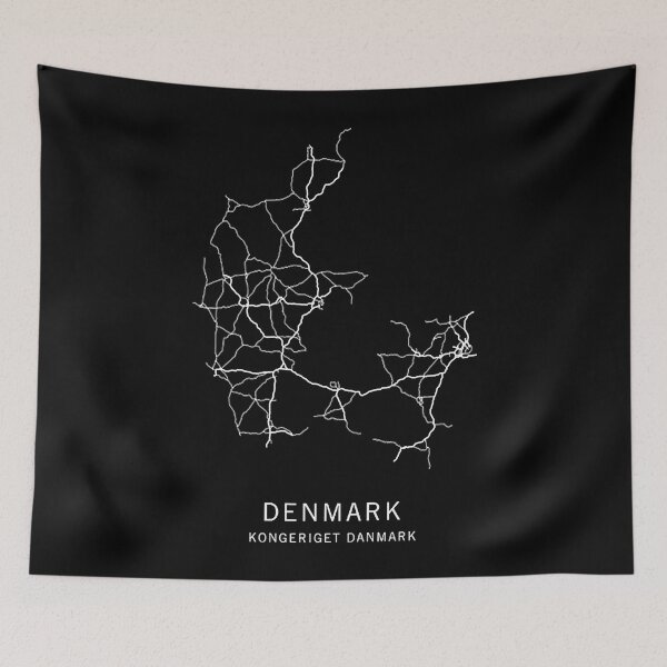 Item preview, Denmark Road Map  designed and sold by sdoiachimep.