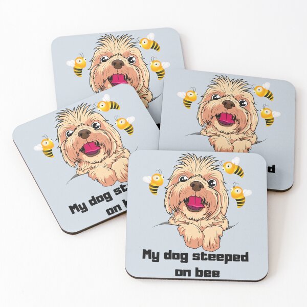 Item preview, My dog steeped on a bee     designed and sold by Mangochanel.