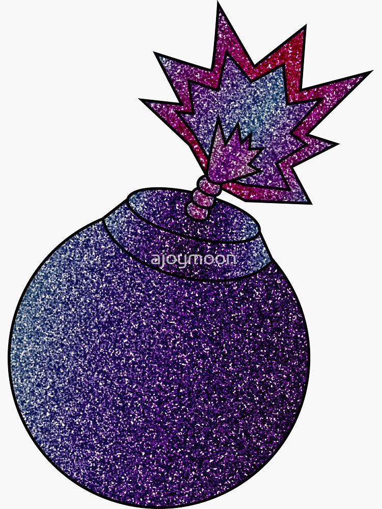 Glitter Bomb Sticker for Sale by RogueGear