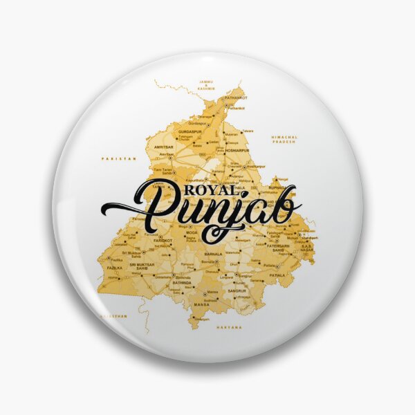 Item preview, Royal Punjab Map   designed and sold by CutePatter789.