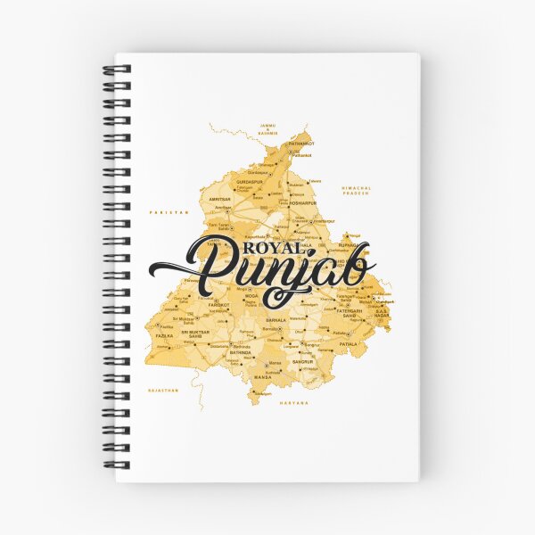 Item preview, Royal Punjab Map   designed and sold by CutePatter789.
