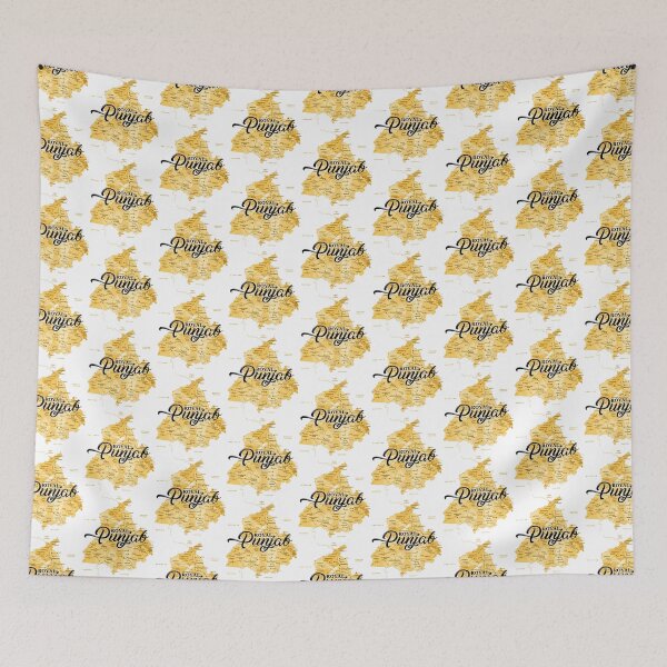 Item preview, Royal Punjab Map   designed and sold by CutePatter789.