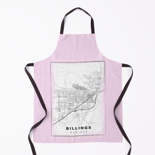 Item preview, Minimalist Pastel Pink Billings Map designed and sold by Tamas Das.