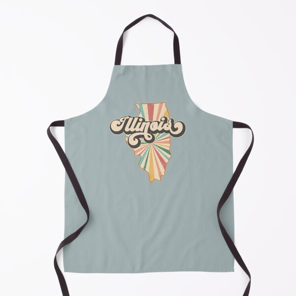 Artikelvorschau, Illinois-Fan-Retro-Zustand, Vintage starke Illinois-Karte, beunruhigtes Amerika-Geschenk entworfen und verkauft von Cátia Lima.