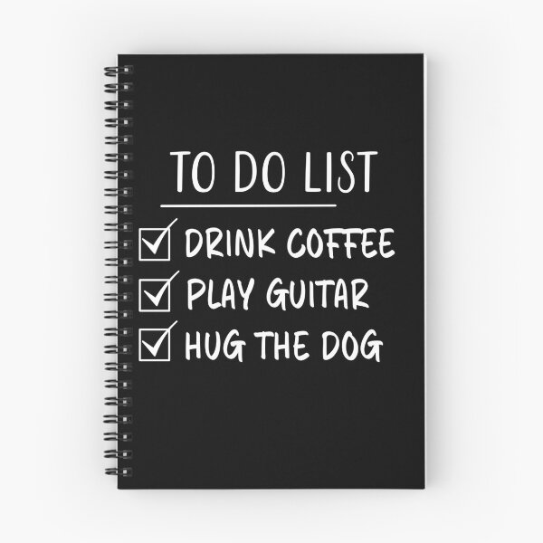 Item preview, Drink Coffee, Play Guitar & Hug The Dog - Checklist designed and sold by Primroaddesigns.