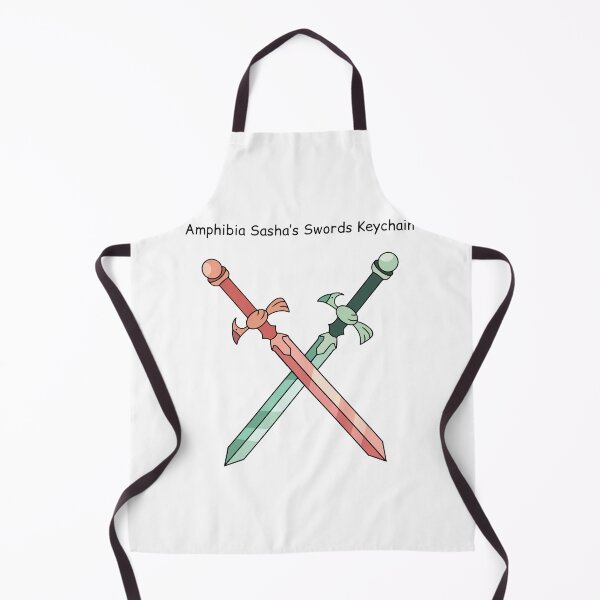Item preview, Amphibia Sasha's Swords Keychain designed and sold by EthelMonahan.