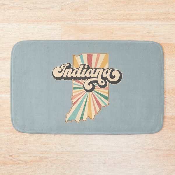 Item preview, Indiana Fan Retro State, Vintage Groovy Indiana Map, Distressed America Gift designed and sold by Cátia Lima.