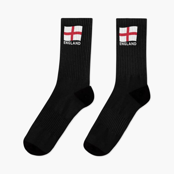 Item preview, England Wave Flag (Text Under on Black) designed and sold by STUDIO-72.