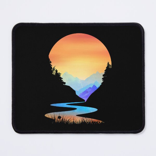 Item preview, Outdoor Sunset Vintage Style Mountains Sun Nature designed and sold by BennetJaco.