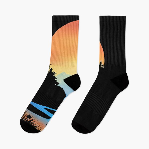 Item preview, Outdoor Sunset Vintage Style Mountains Sun Nature designed and sold by BennetJaco.