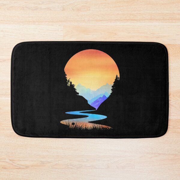 Item preview, Outdoor Sunset Vintage Style Mountains Sun Nature designed and sold by BennetJaco.