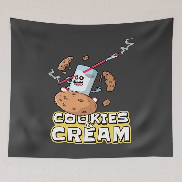 Item preview, Cookies and Cream Cannabis Strains - 420 weed stoner art designed and sold by YomeHayin.