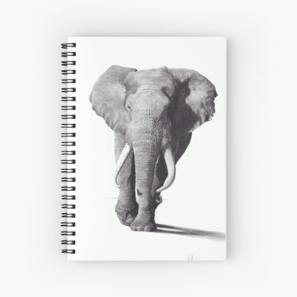 Bull Elephant Spiral Notebook