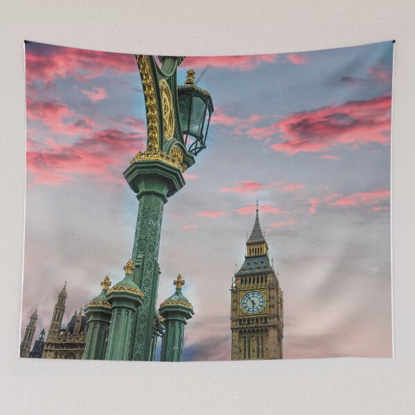 Item preview, London Big Ben with street Light designed and sold by balazsromsics.
