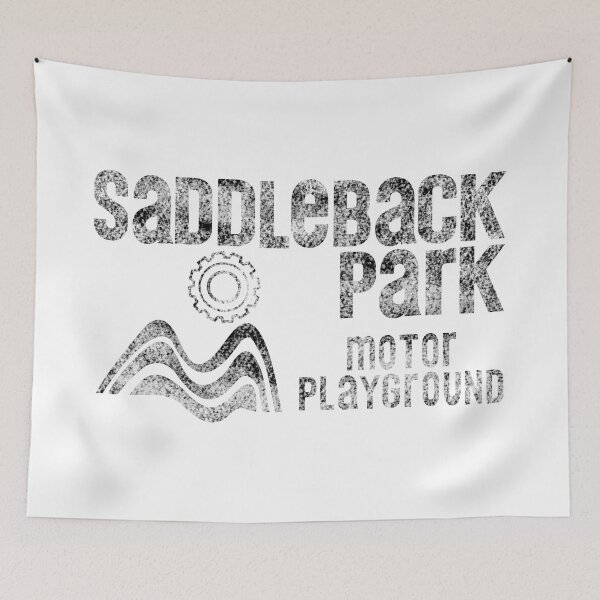 Item preview, Saddleback Park Motor Playground No Border Faded Logo (Black) designed and sold by racerspitstop.