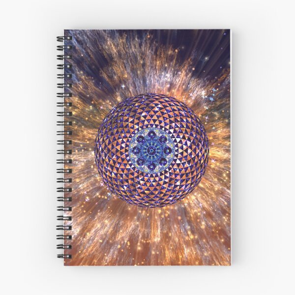 Item preview, Handpan Fractal Mandala Blue Space Explosion designed and sold by EDDArt.