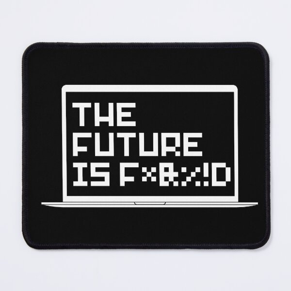 Item preview, The Future Is Messed Up Censored Profanity Laptop Screen designed and sold by Legit Hooligan.