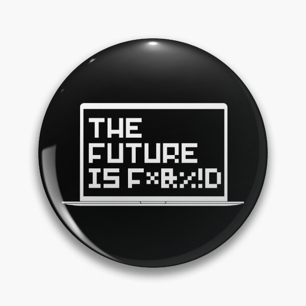 Item preview, The Future Is Messed Up Censored Profanity Laptop Screen designed and sold by Legit Hooligan.