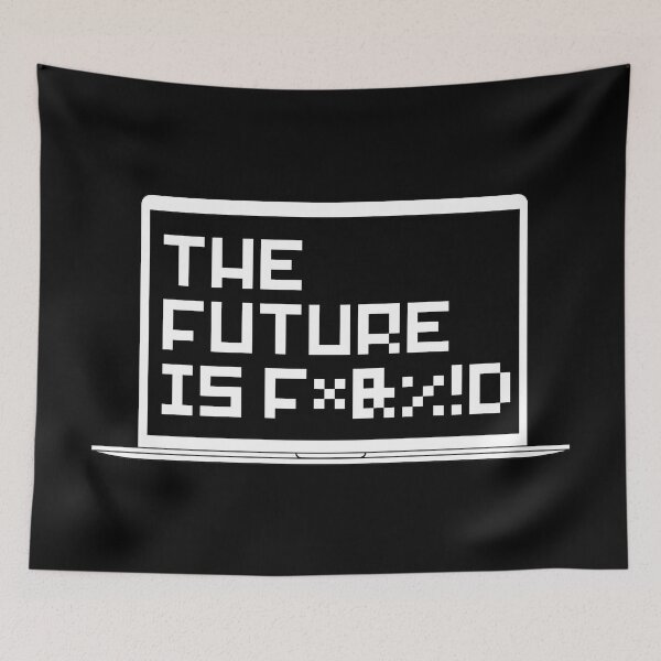 Item preview, The Future Is Messed Up Censored Profanity Laptop Screen designed and sold by Legit Hooligan.