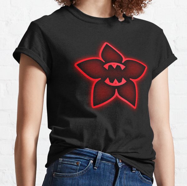 Red and Black Horror Flower Monster Classic T-Shirt