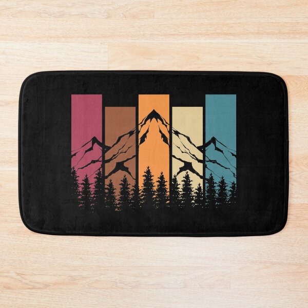 Item preview, Retro Mountains Hiking Wildlife Outdoors Nature Forest designed and sold by BennetJaco.