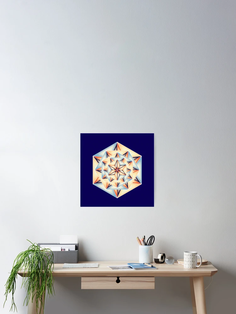 Thumbnail 2 of 3, Poster, Layered Stars designed and sold by InfinitePathArt.